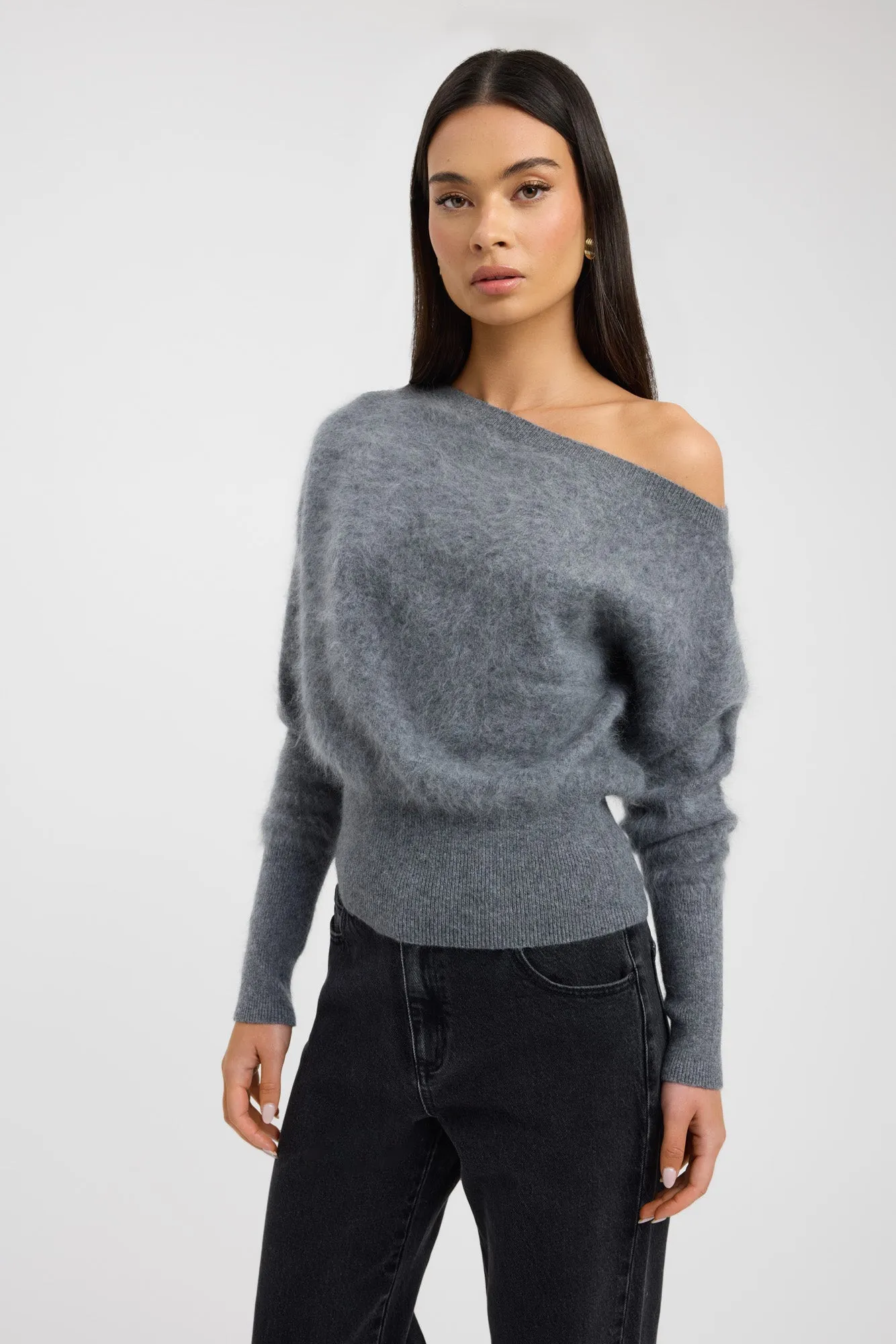 WrinkleResistant Quiet Tone Geneva One Shoulder Jumper