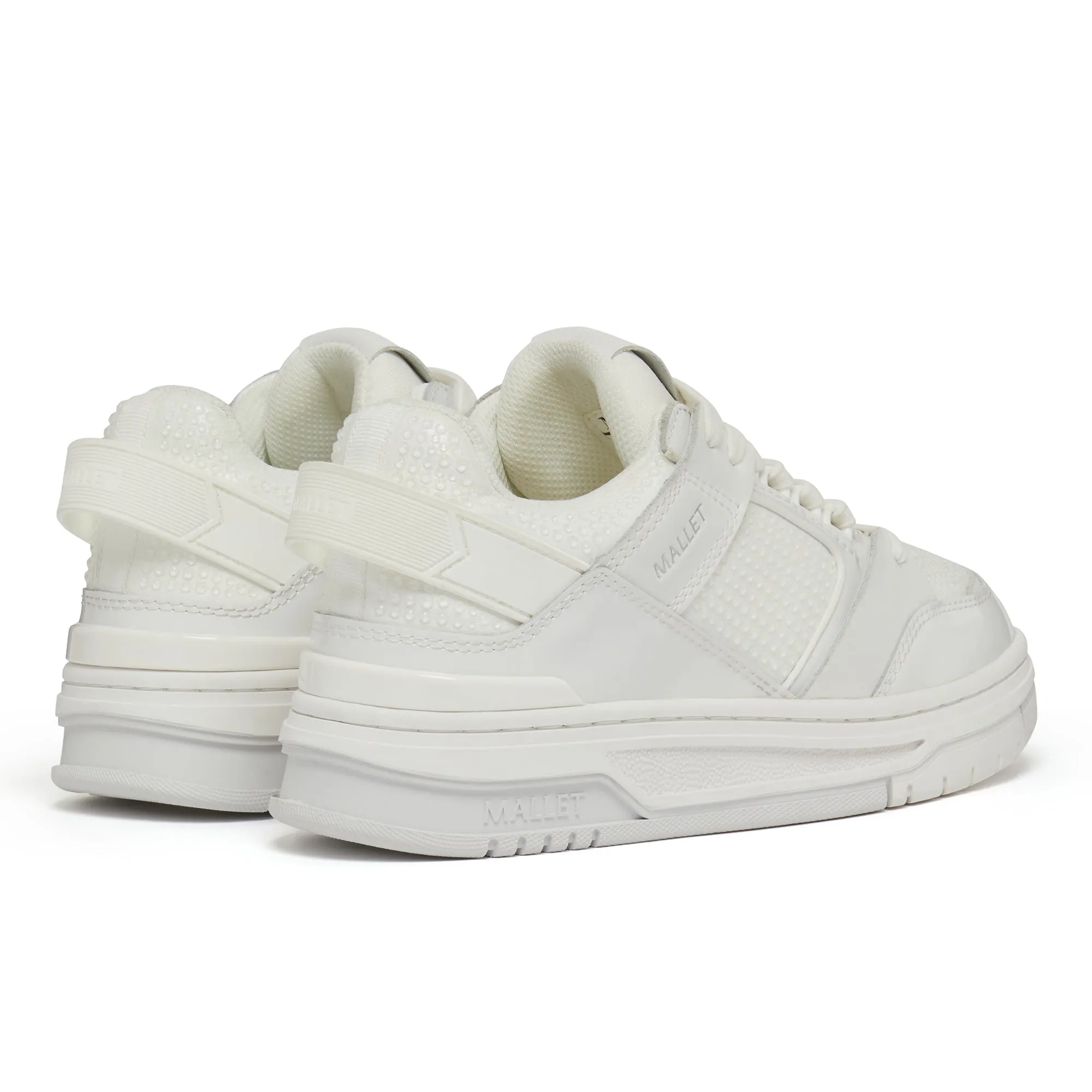 Lace Up Compton Swarovski Triple White Womens