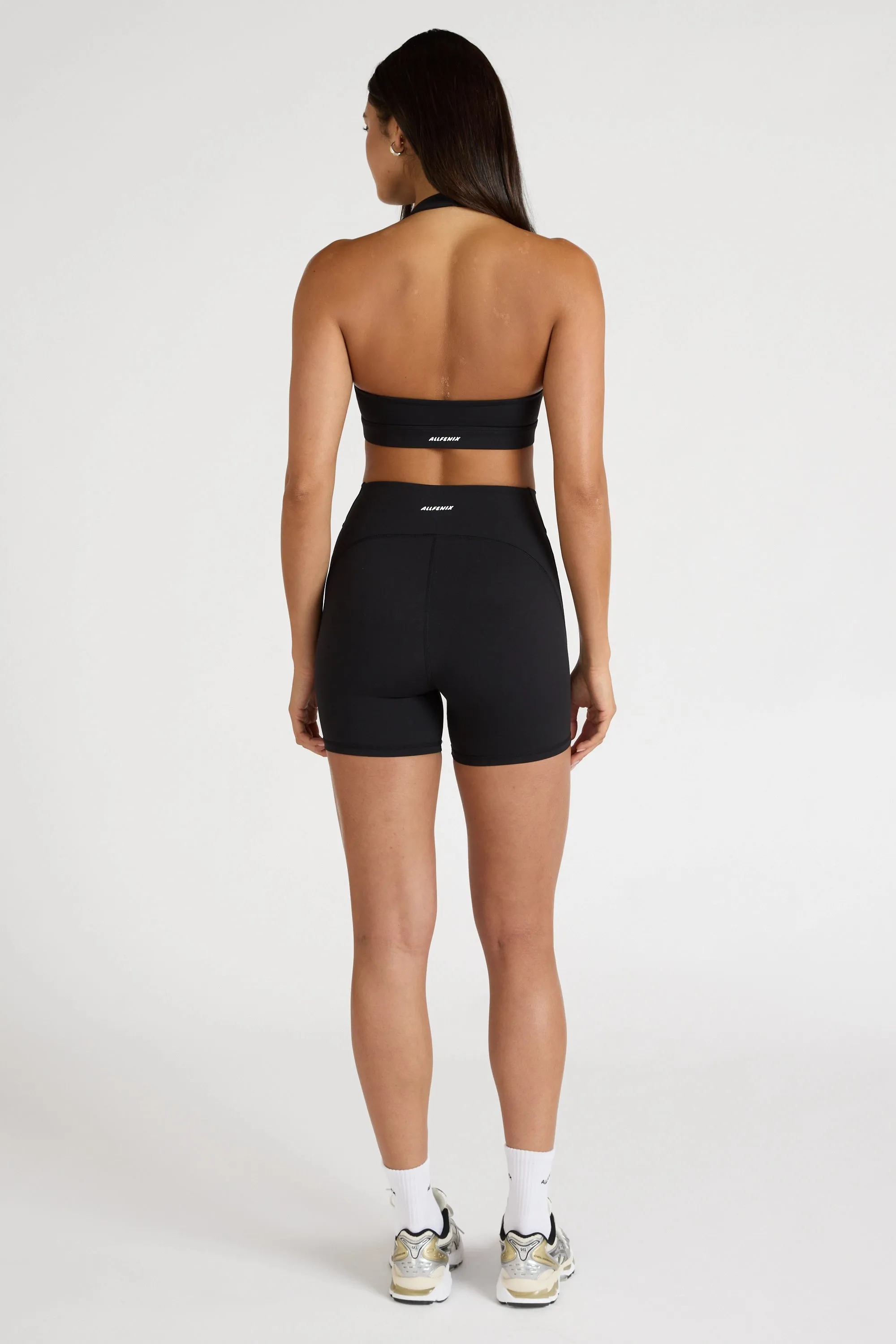 temperature regulation layering EcoSculpt Halter Sports Bra