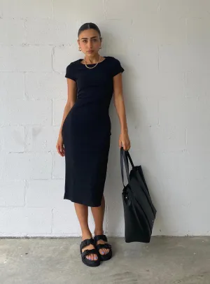 Relaxed Wear The Classic Midi Dress Black
