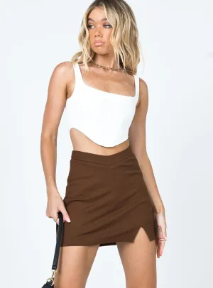 Street Edge tech fabric Ravyn Skort Brown