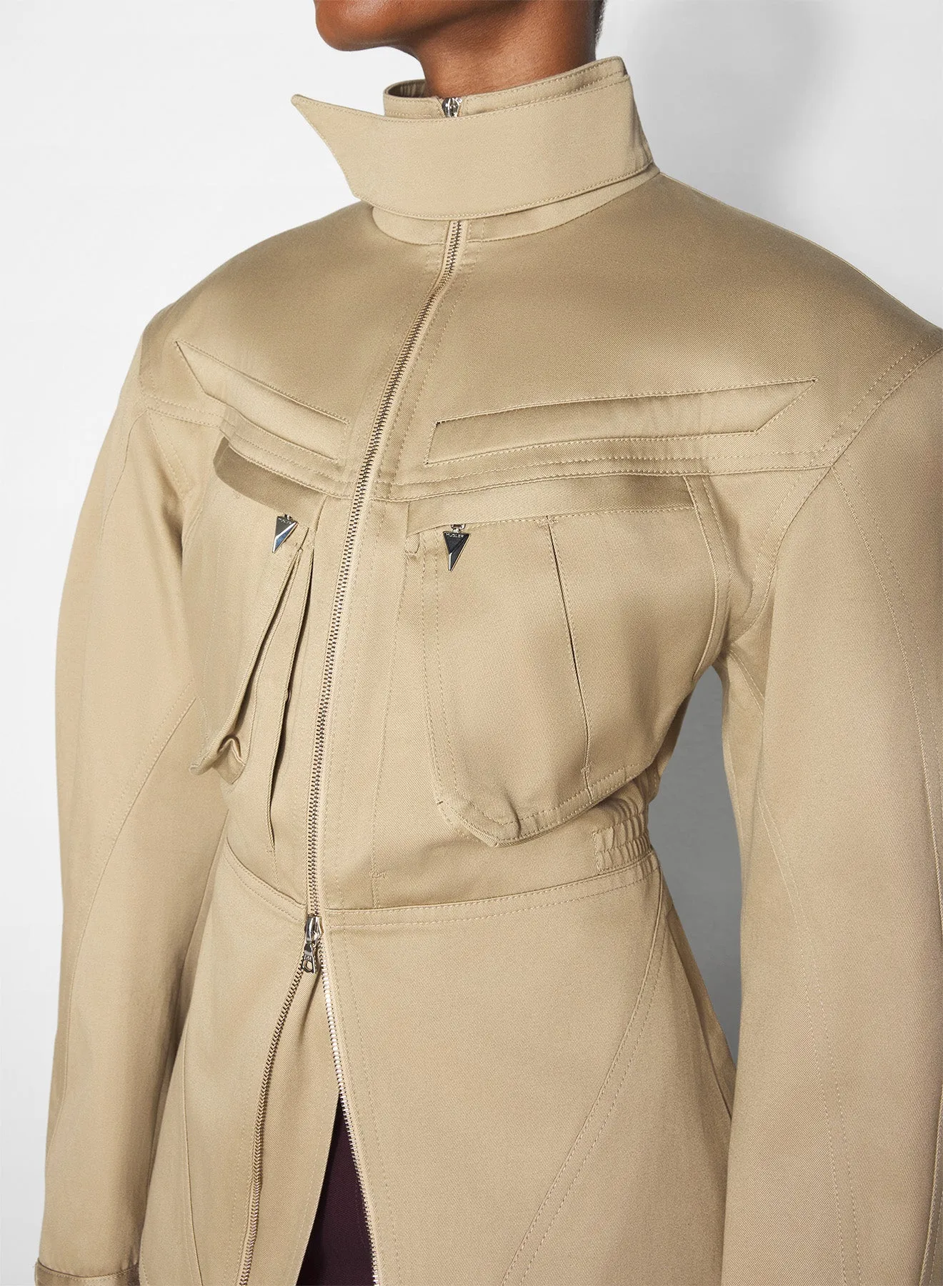 beige cargo jacket ThermalInsulation Evening Chill Piece