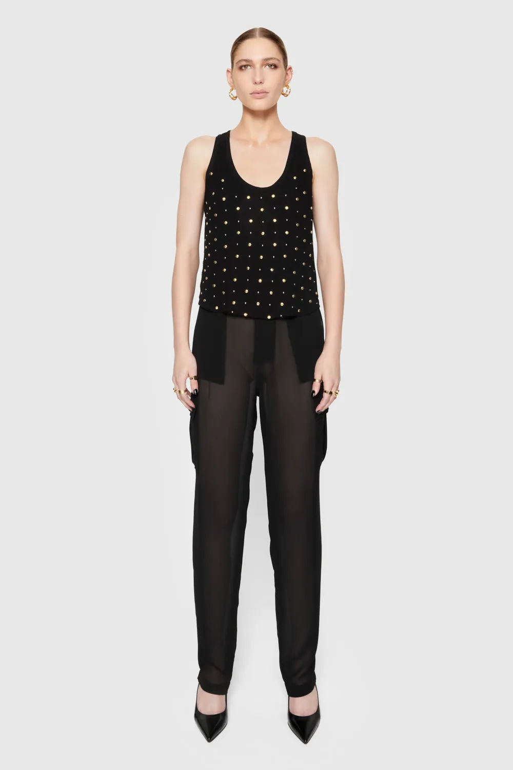 MachineWashable Presley Sheer Cargo Pant