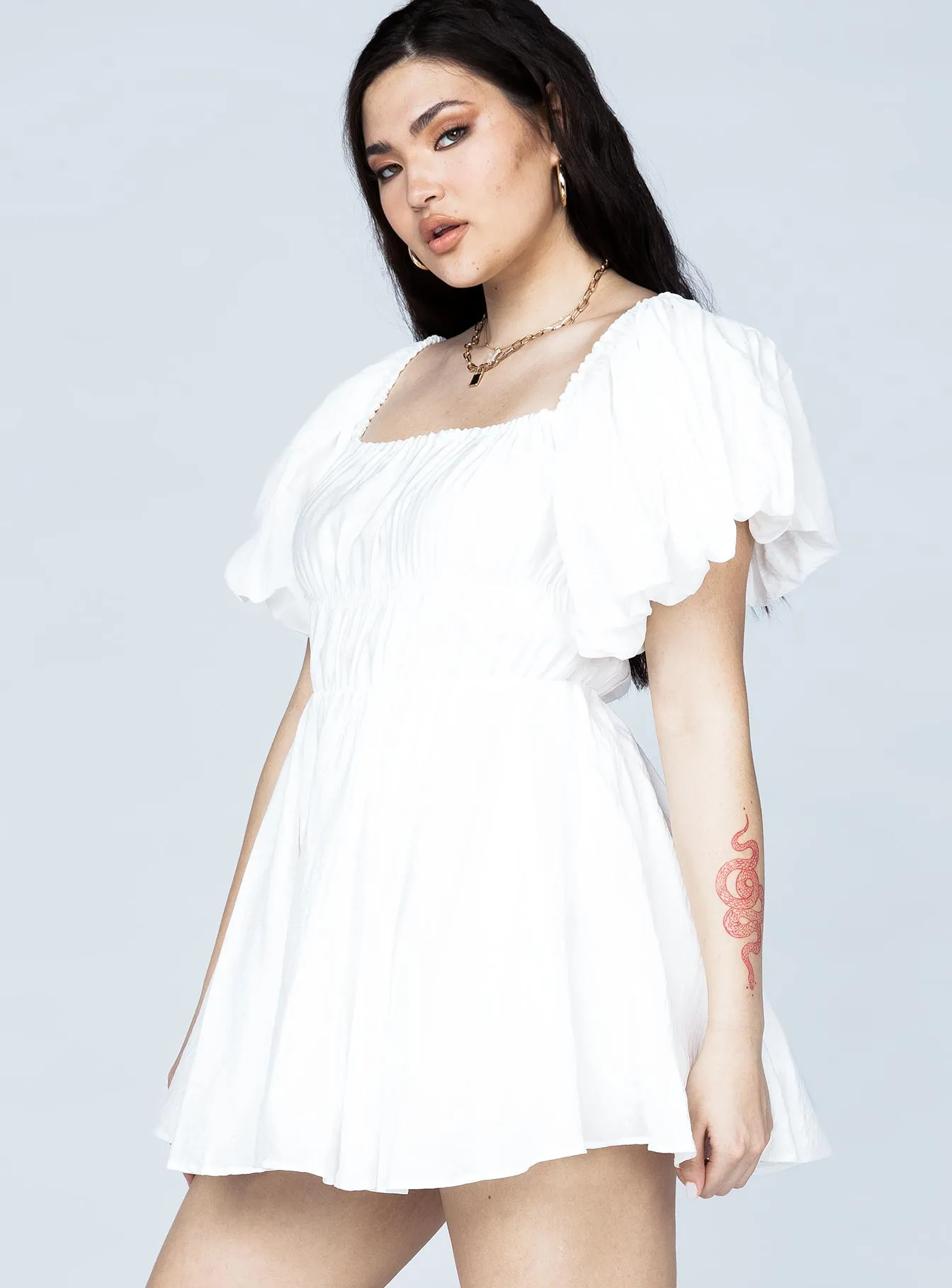 Halton Mini Dress White Eco-friendly