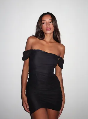 Elegant Look Relaxed Mood Charvi Mini Dress Black