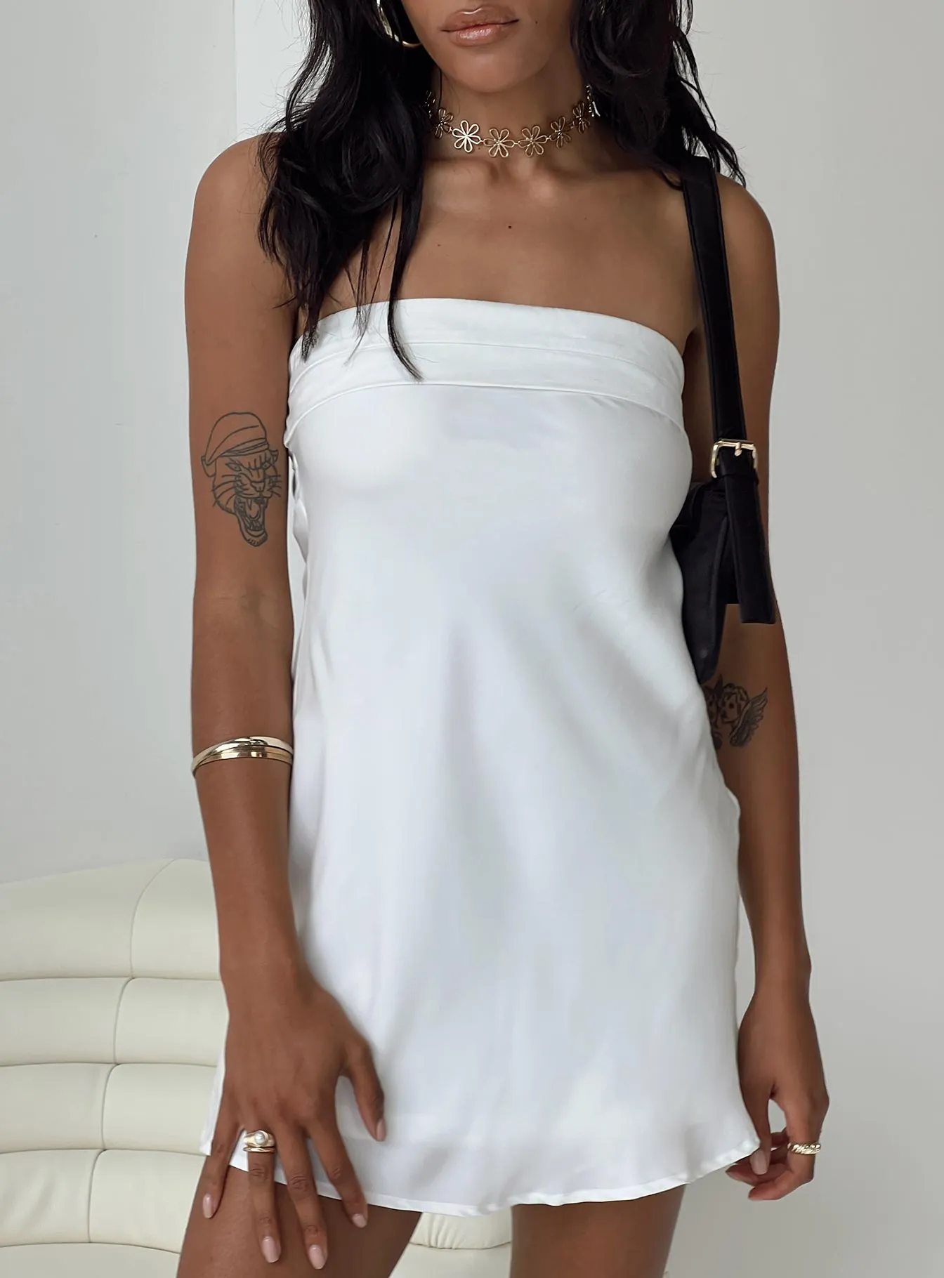 Phillipa Mini Dress White Smart Fit