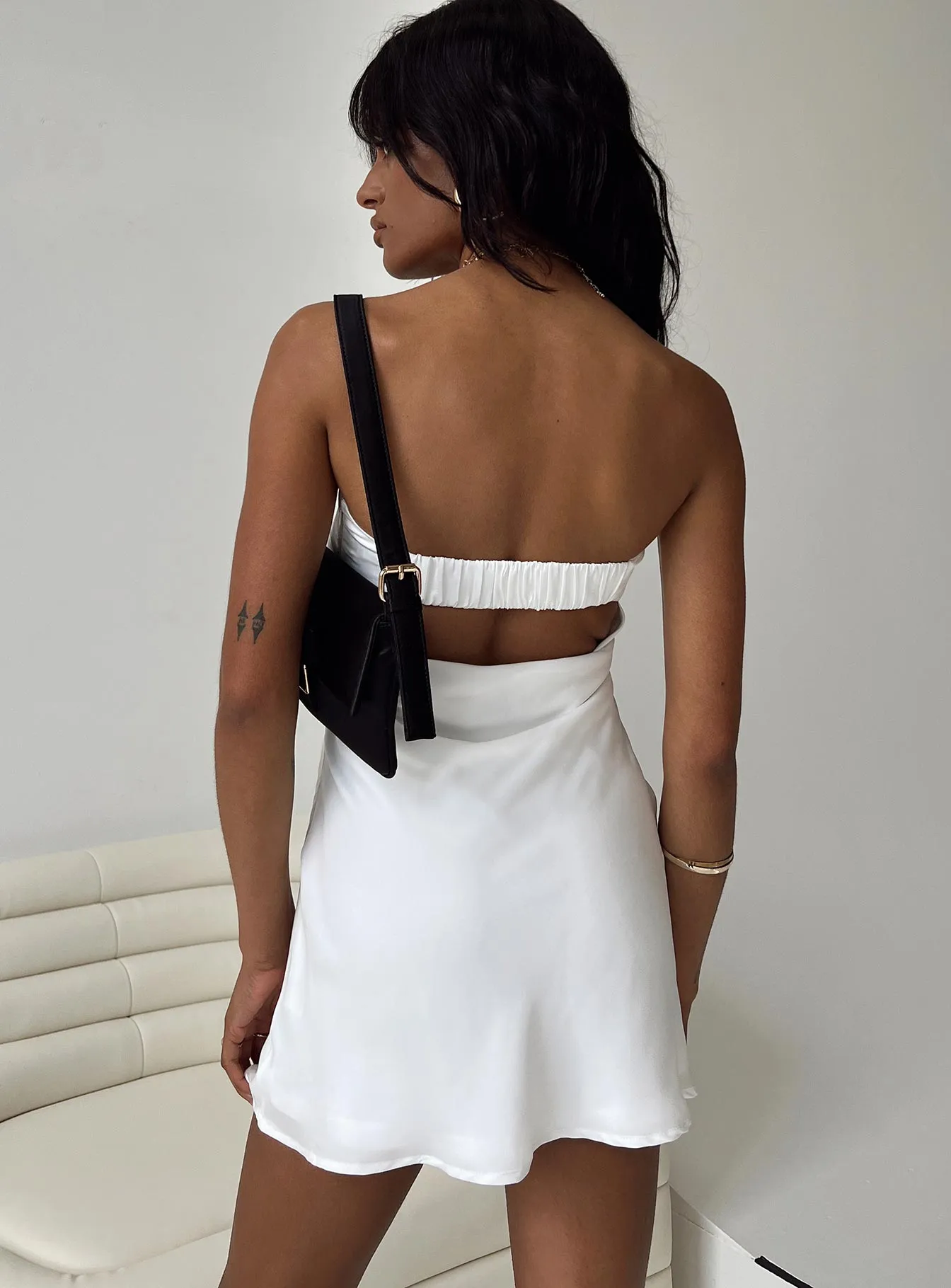 Comfortable and Soft Perfect Design Phillipa Mini Dress White