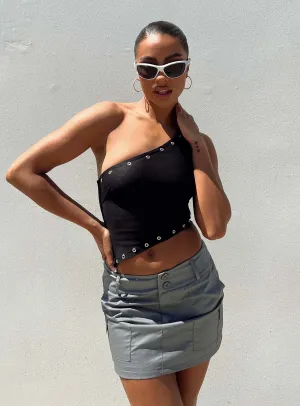 Street Attire Jameson Mini Skirt Grey