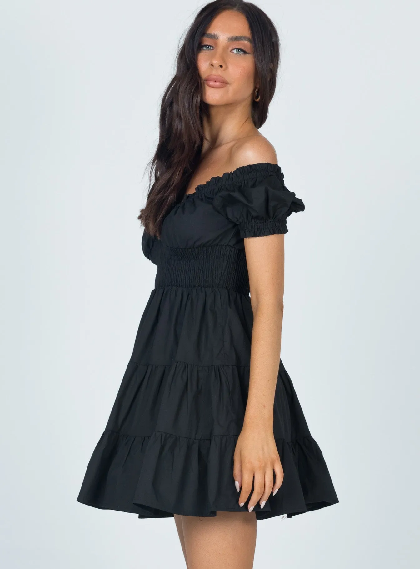 Daniela Mini Dress Black All-Occasion Look Warm Undertone