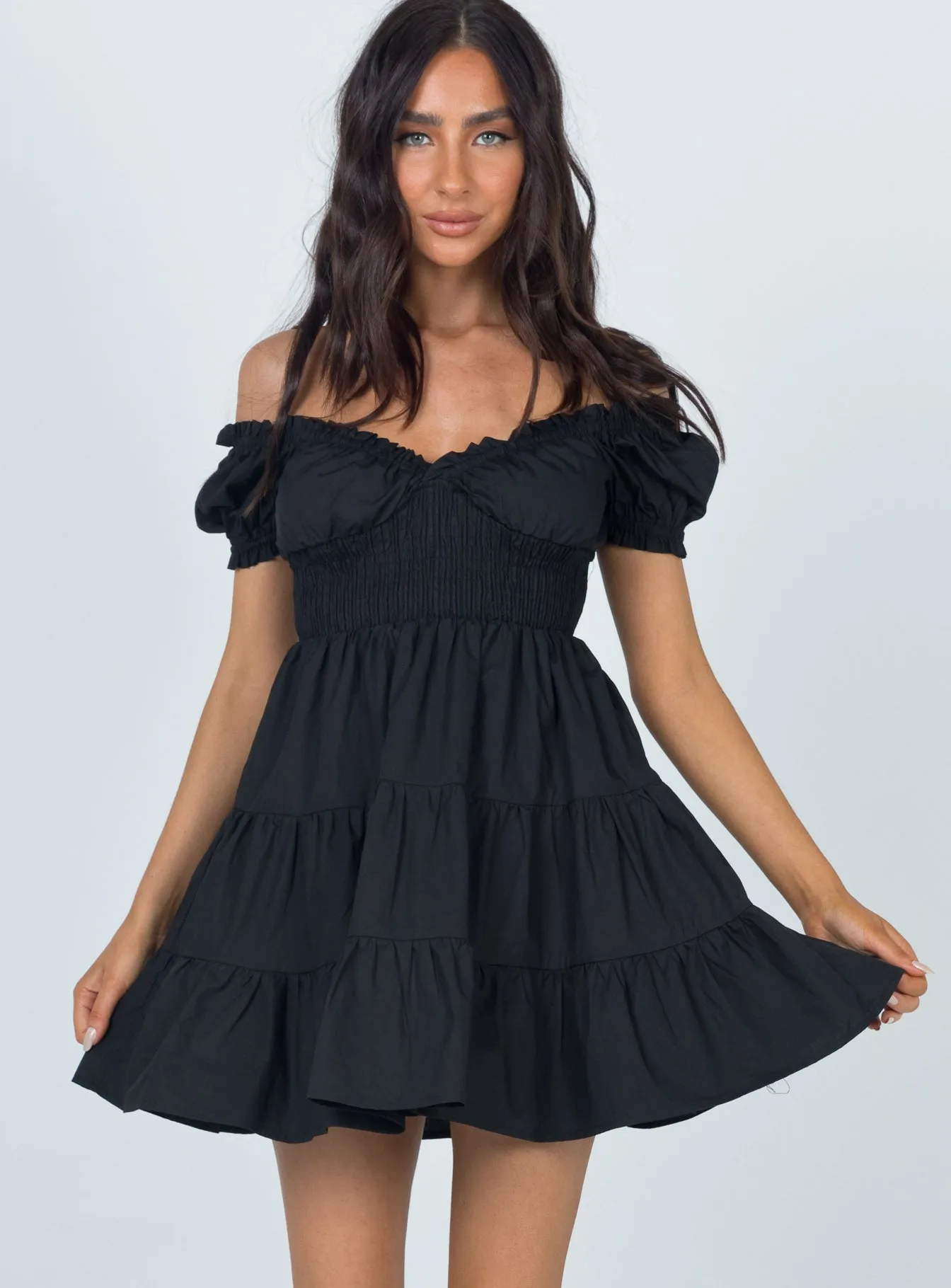 Seamless-Look Daniela Mini Dress Black