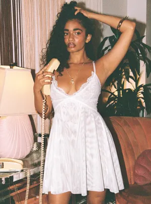 Relaxed Layer Versatile Comfort Wear Tinker Mini Dress White