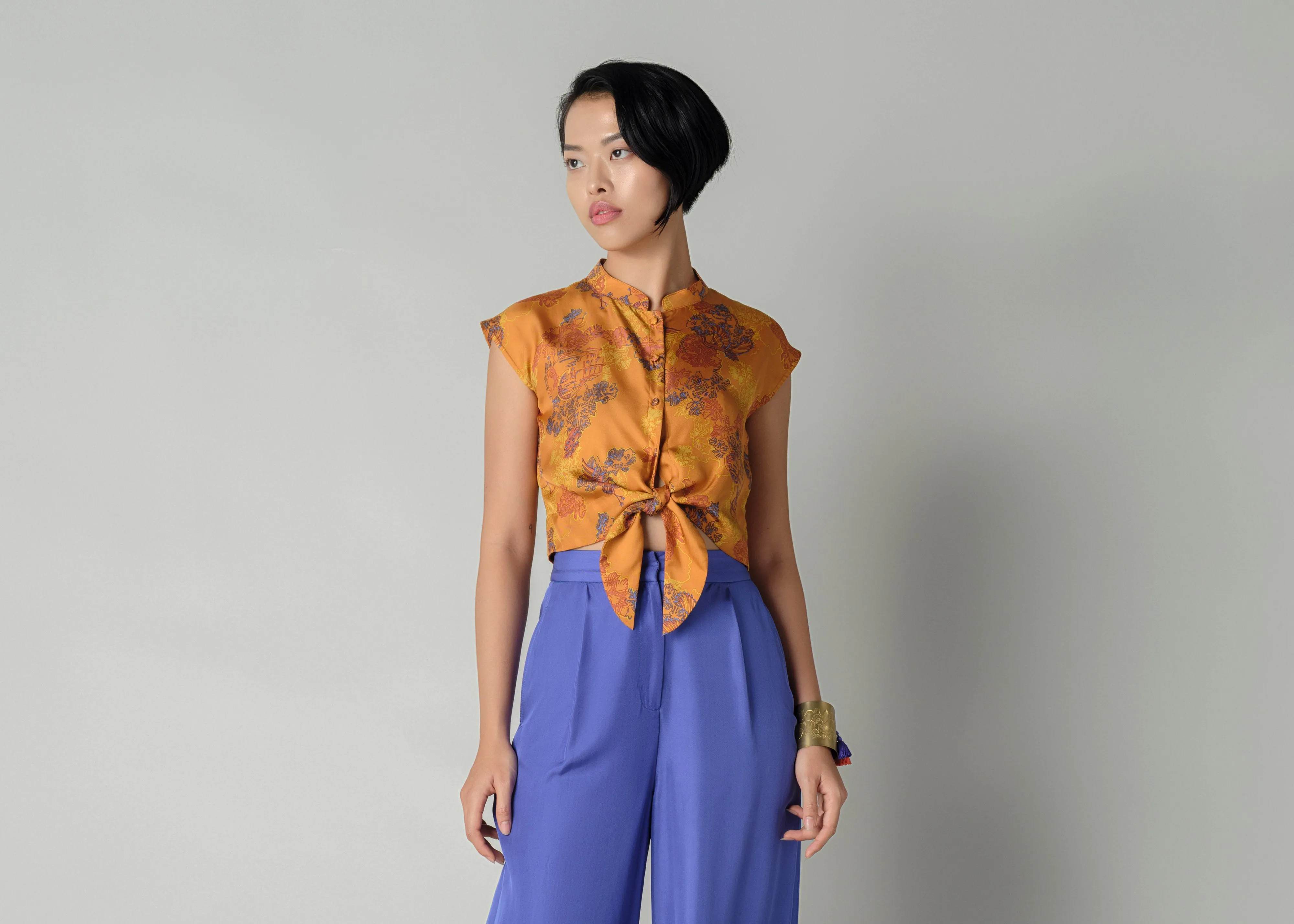 Mediterranean Air PunctureResistant Fabric CRANE - SHOU FLAME