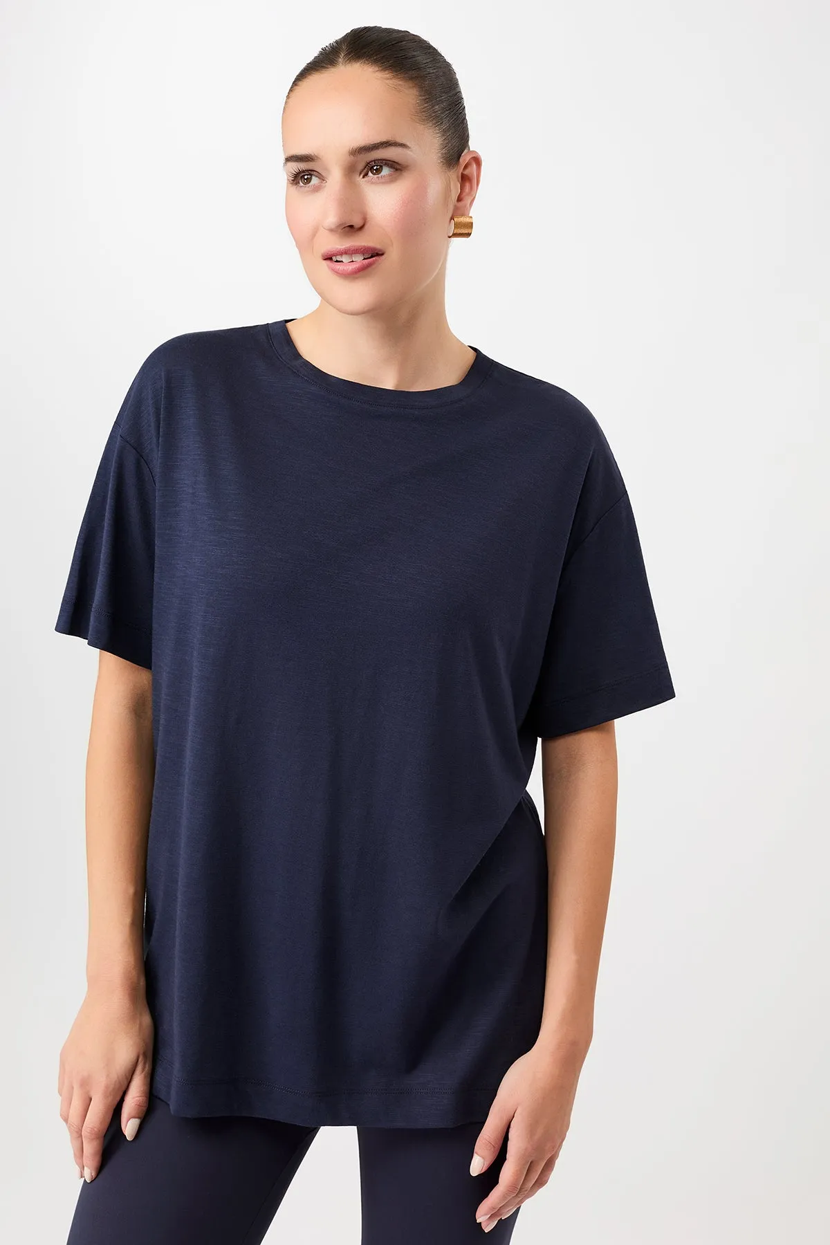 Light and Breathable Boyfriend Tee - Night Sky