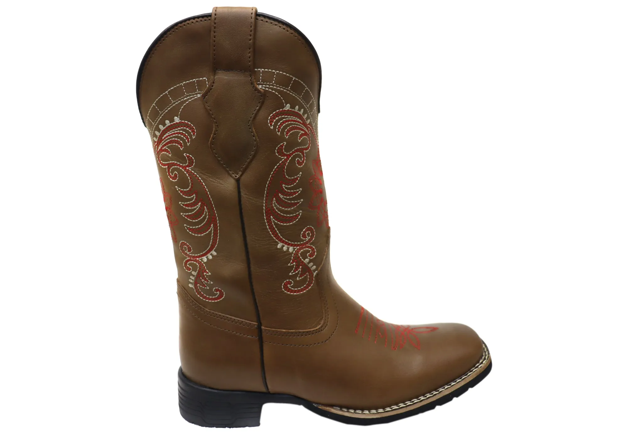 Long Last Heavy Duty Performance D Milton Agatha Womens Comfortable Leather Western Cowboy Boots