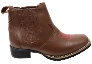 D Milton Ellie Womens Leather Western Cowboy Chelsea Ankle Boots Waterproof Protection Eco Material Outdoor Explorer