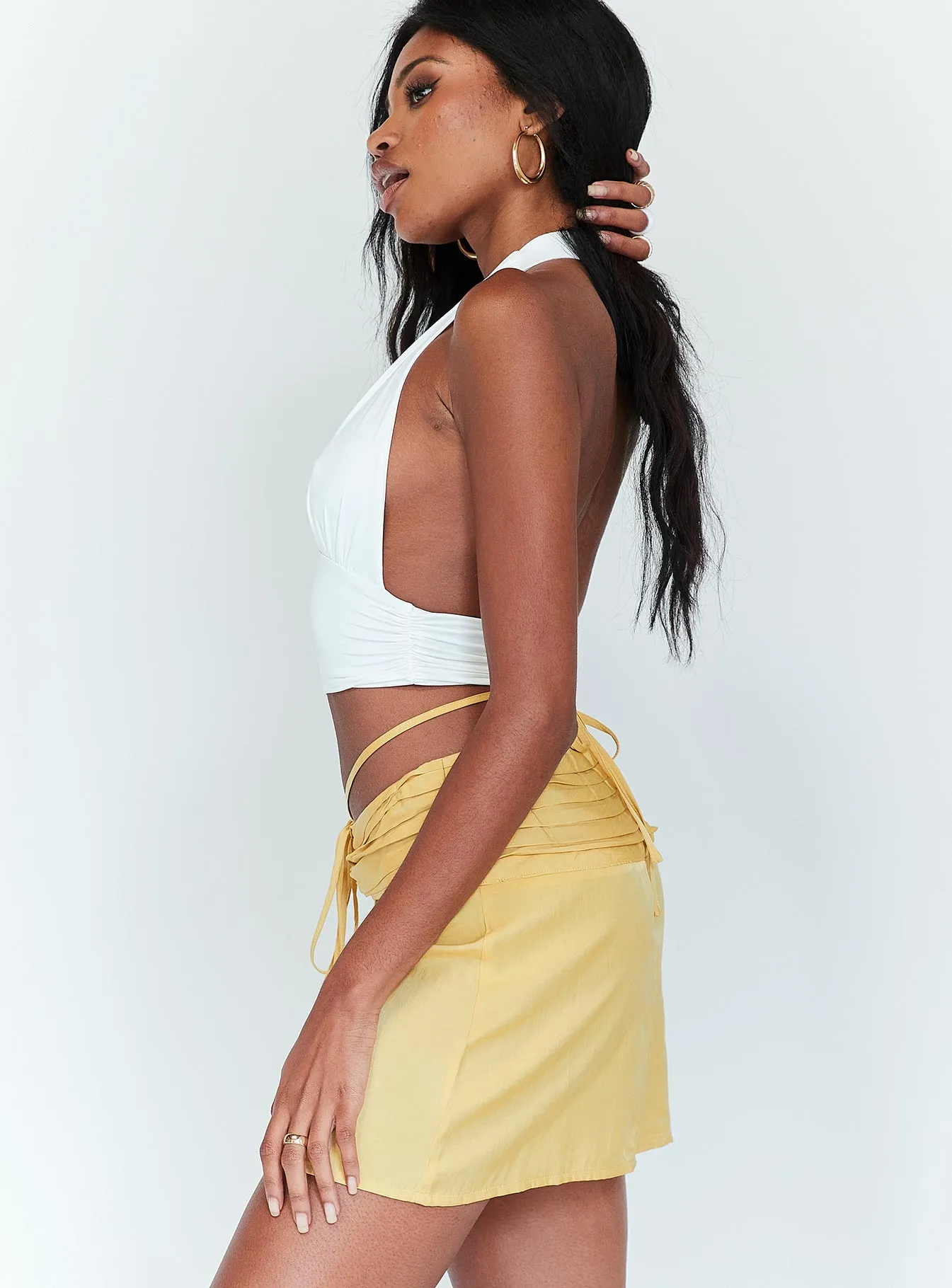 Simone 2000's Mini Skirt Yellow Mood Dressing