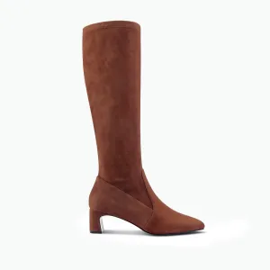 Dakota Ltd Ed Knee High Boot | Chestnut suede Abrasion resistant Pointed Pumps