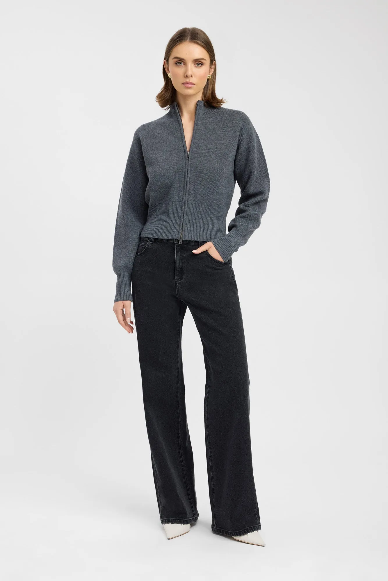 Durable Stitching Dalton Zip Cardigan