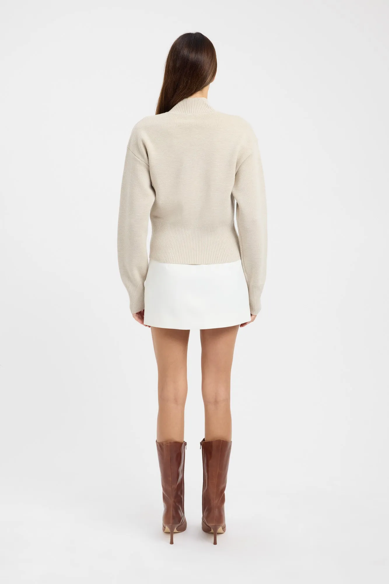 Dalton Zip Cardigan Calm Outfit