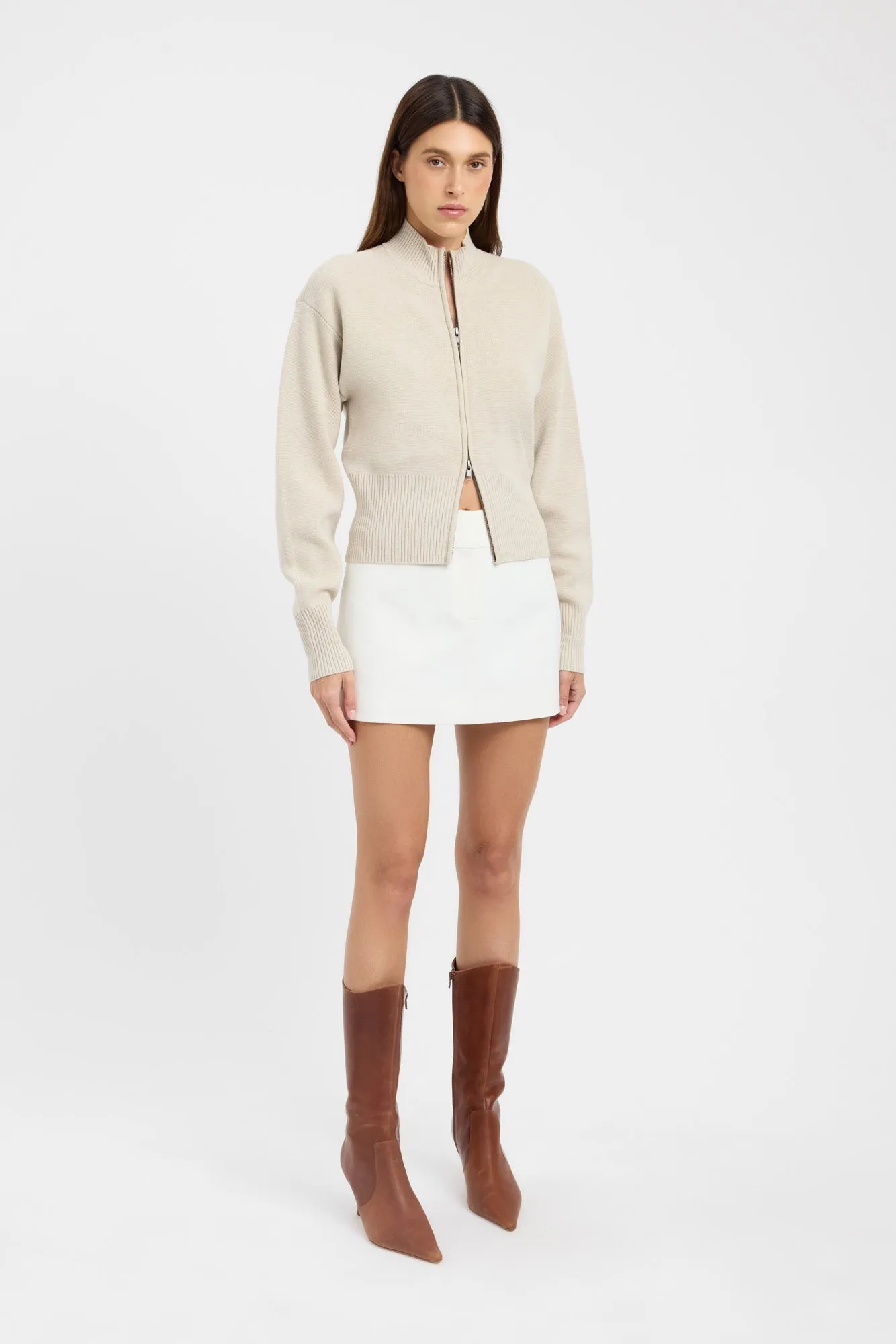 Odor Resistant Treatment Dalton Zip Cardigan