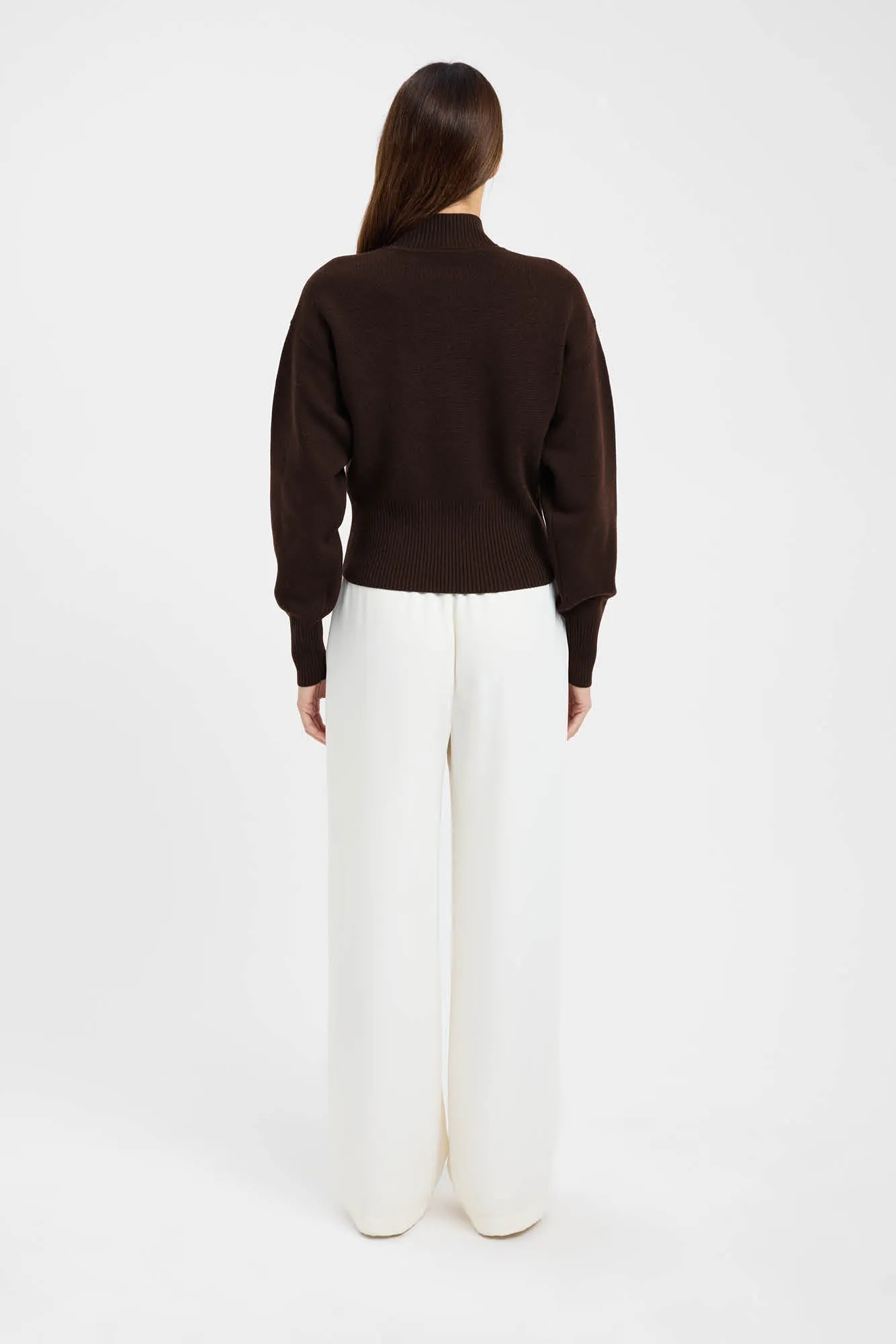 Knit Reinforced Edges Dalton Zip Cardigan