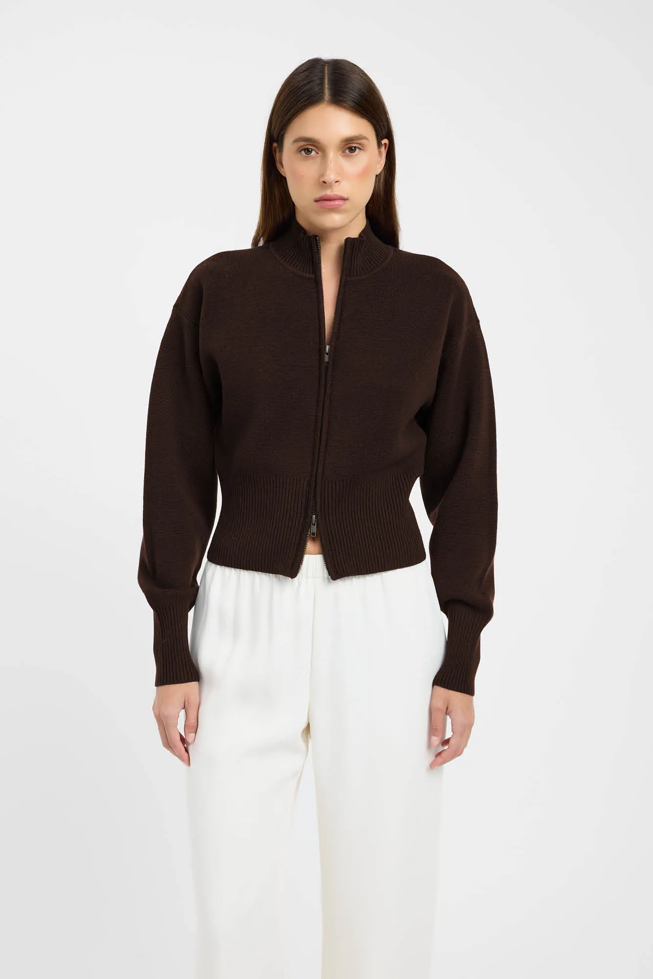 Fall Wardrobe Dimensional Stability Dalton Zip Cardigan