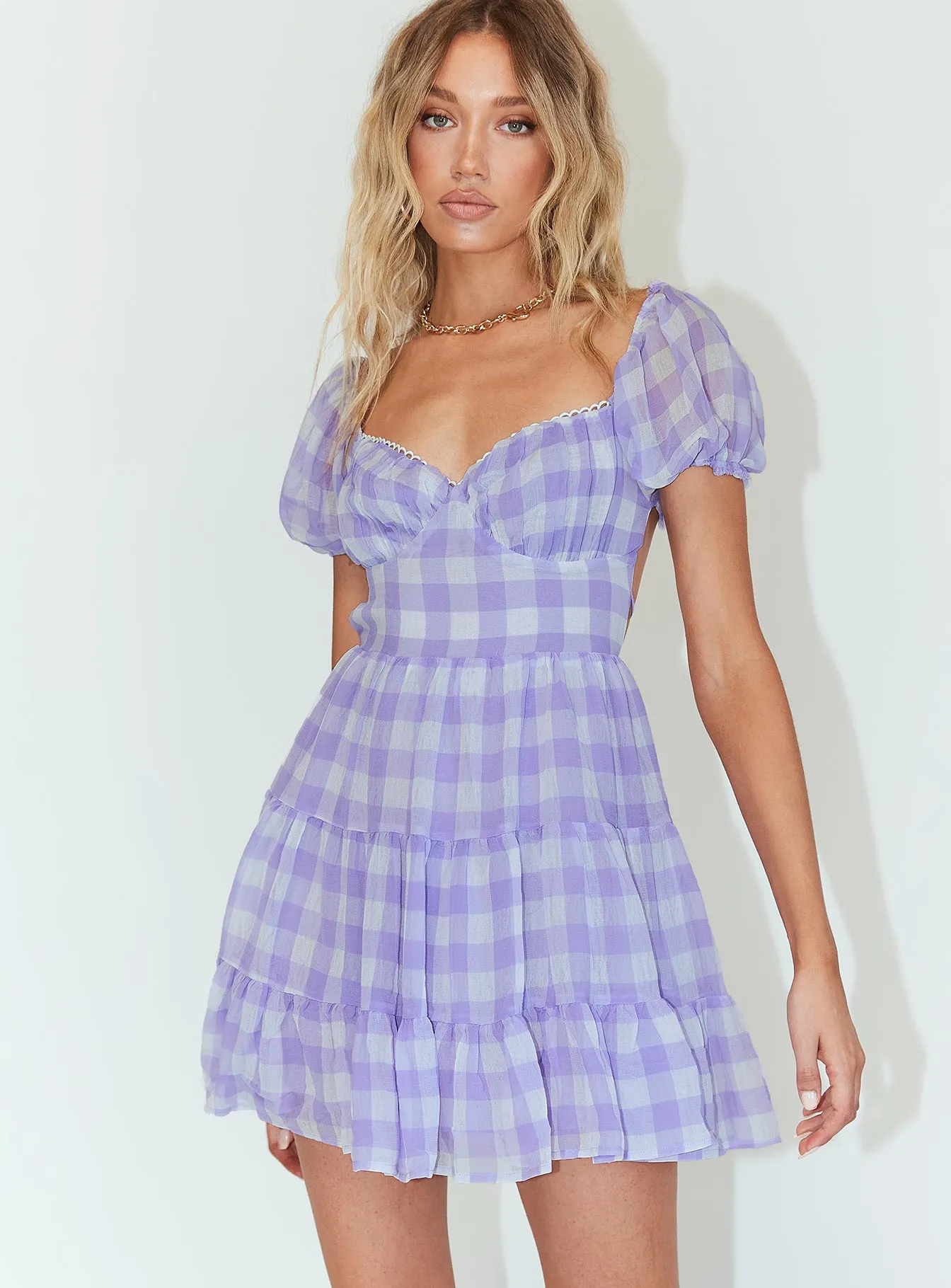 Flawless Fit Stretch-Recovery Danny Mini Dress Lilac