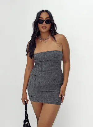 Free Step Everyday Comfort Henty Strapless Mini Dress Grey