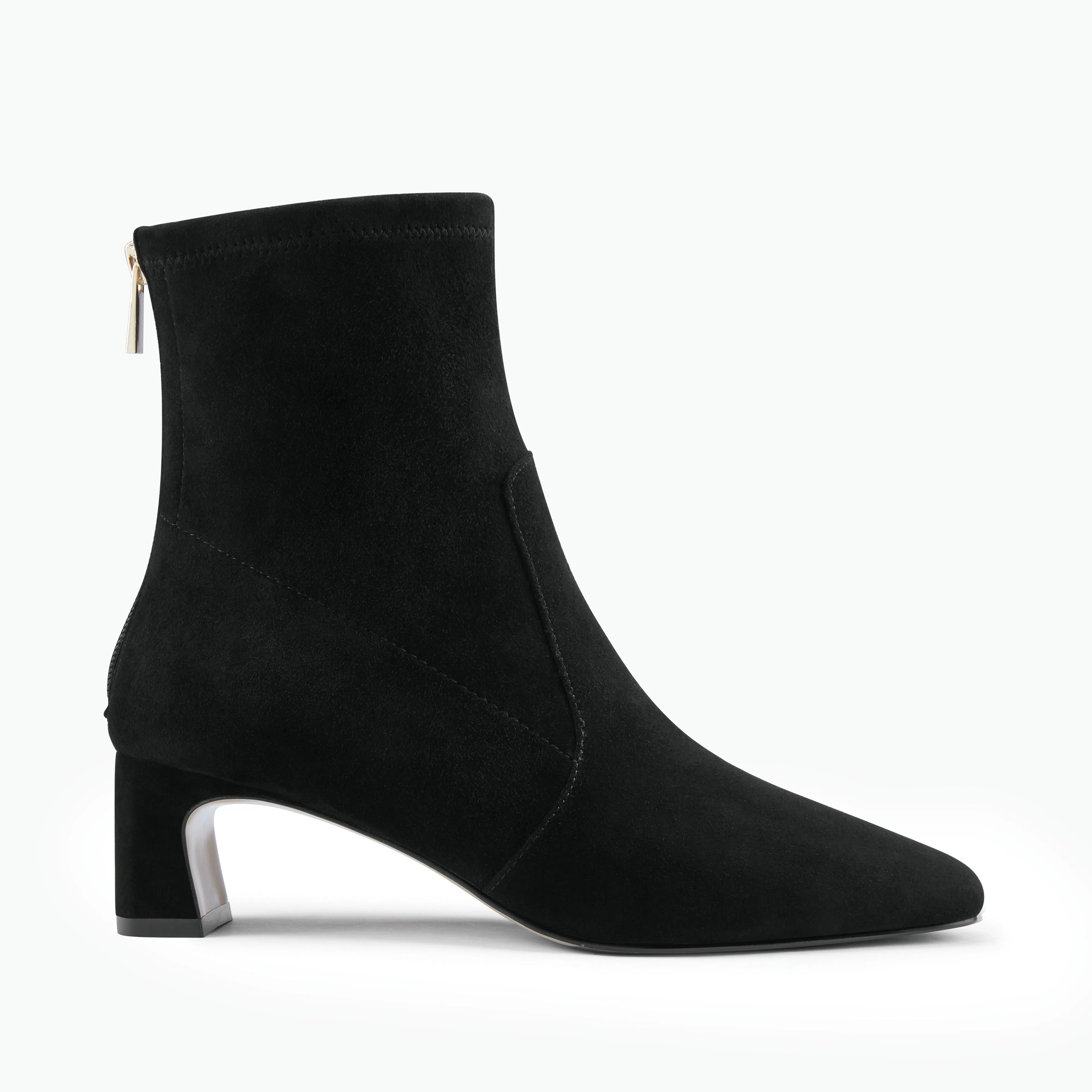 Demi Ankle Boot | Black suede Slip On