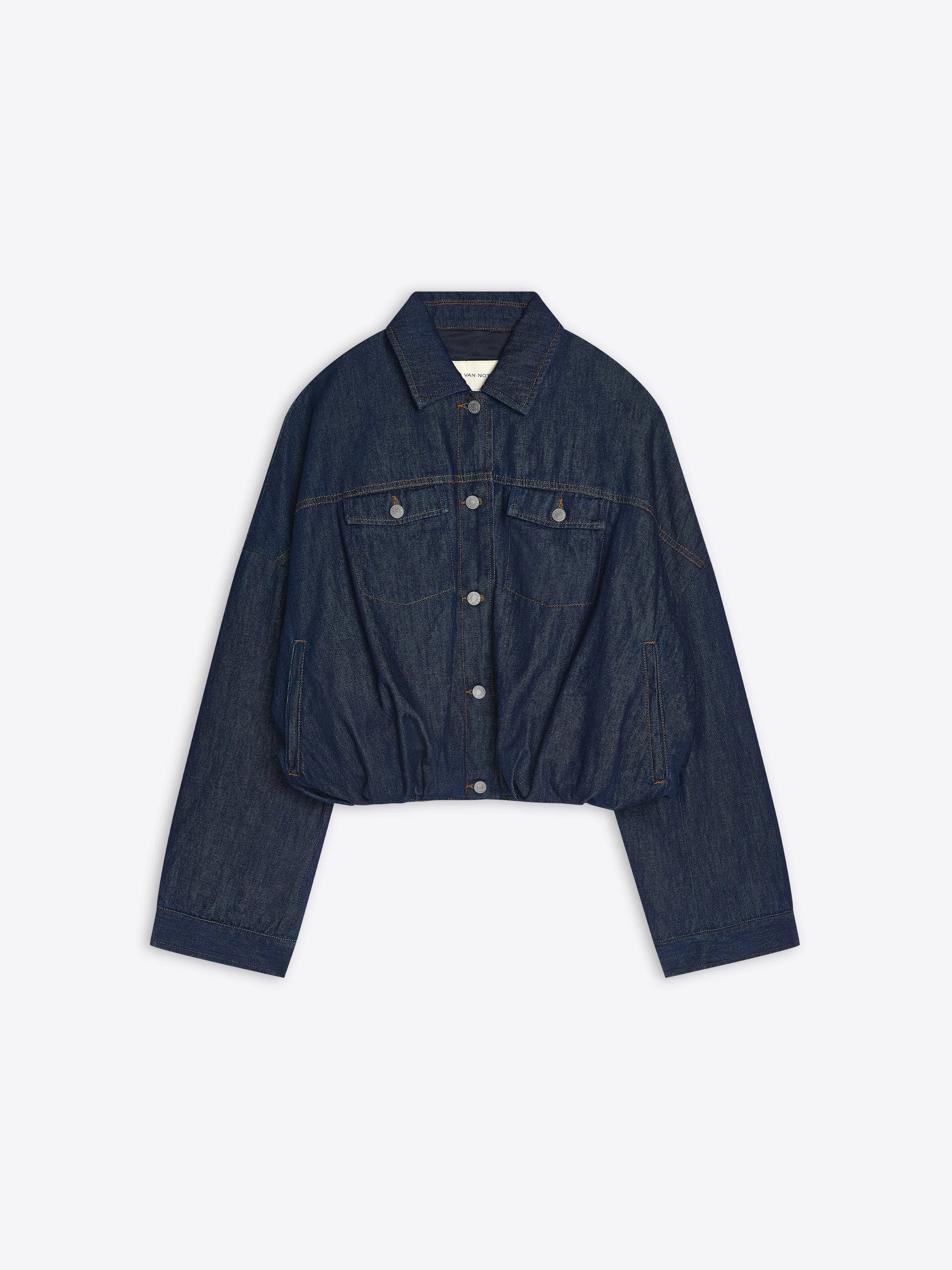 mesh ventilation Denim blouson