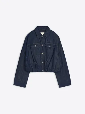 Denim blouson Dry Weather Look NonChafing Seam Placement