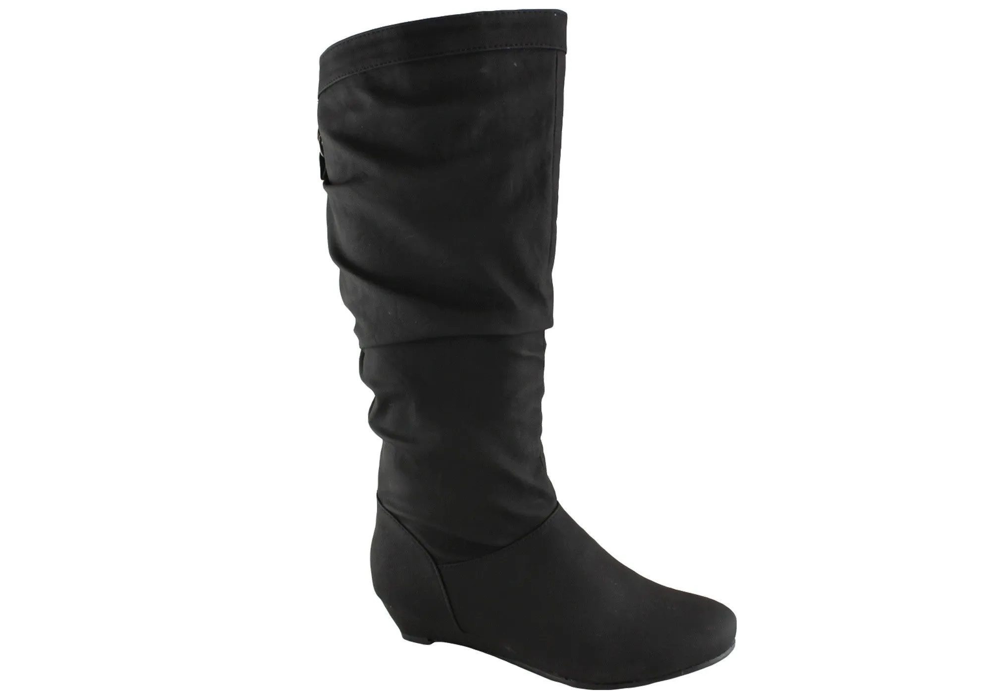 Compression Molded Sole Wide fit Isabella Brown Larsa Womens Mid Calf Boots