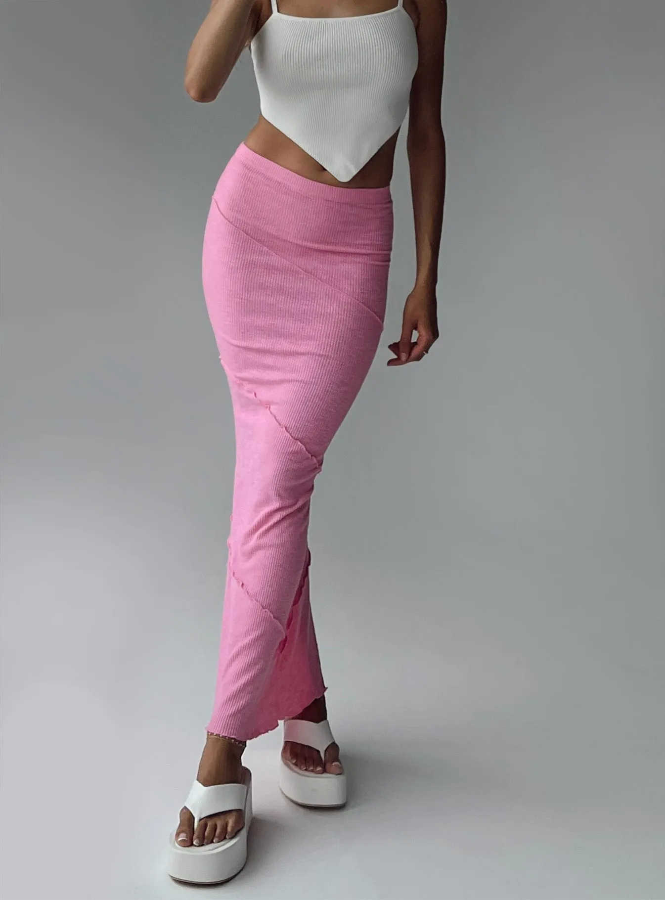 Oscar Maxi Skirt Hot Pink Performance Outfit