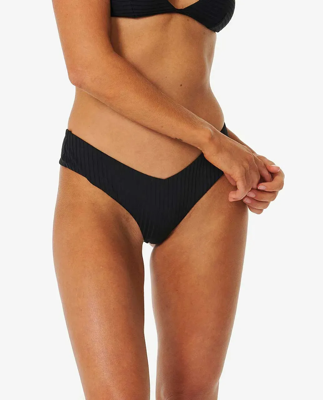 Rip Curl Womens Bikini Bottoms Premium Surf Skimpy Coverage Hipster Taped Neckline warm weather