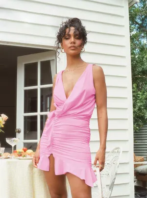 Devotion Mini Dress Pink Layer Base