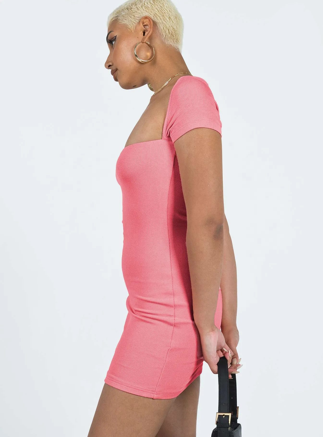 Effortless Layering Dianne Mini Dress Pink