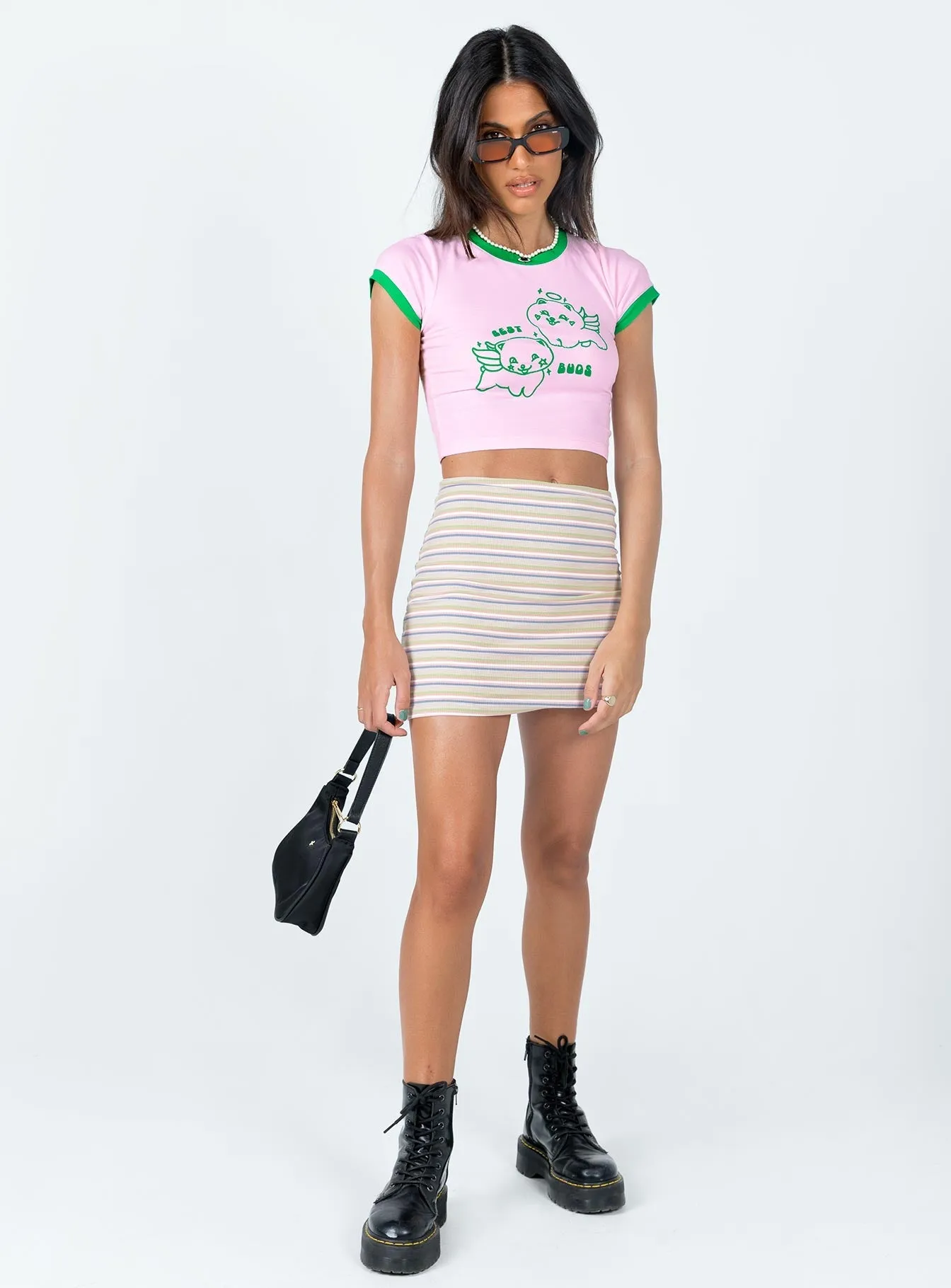 Rona Mini Skirt Beige Photoshoot Ready