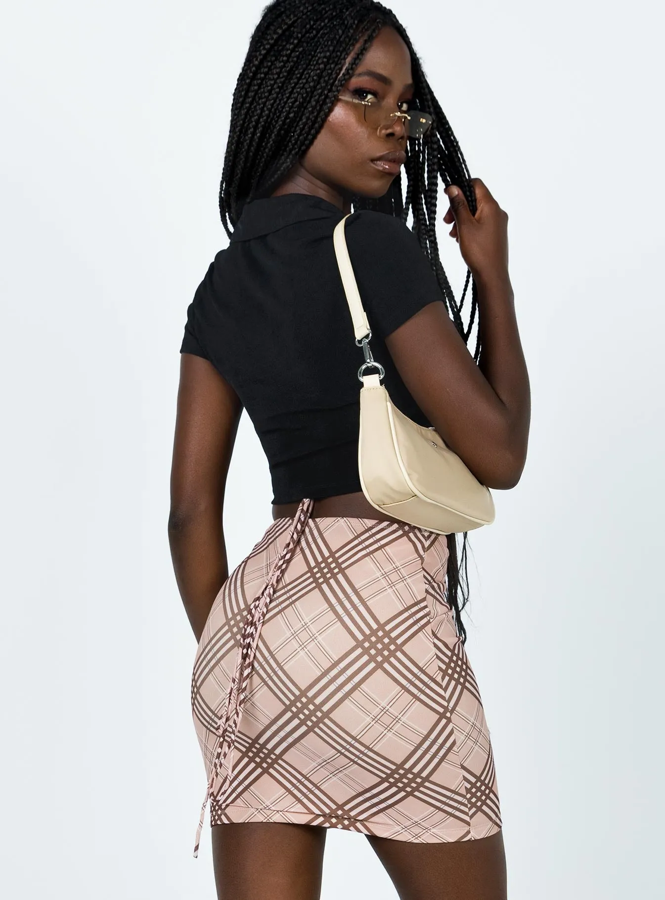 Refined Edge Outfit Ideas Dom Mini Skirt Brown