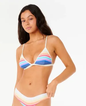 Soft-touch UV Defense Rip Curl Womens Bikini Top Surf Revival Tri