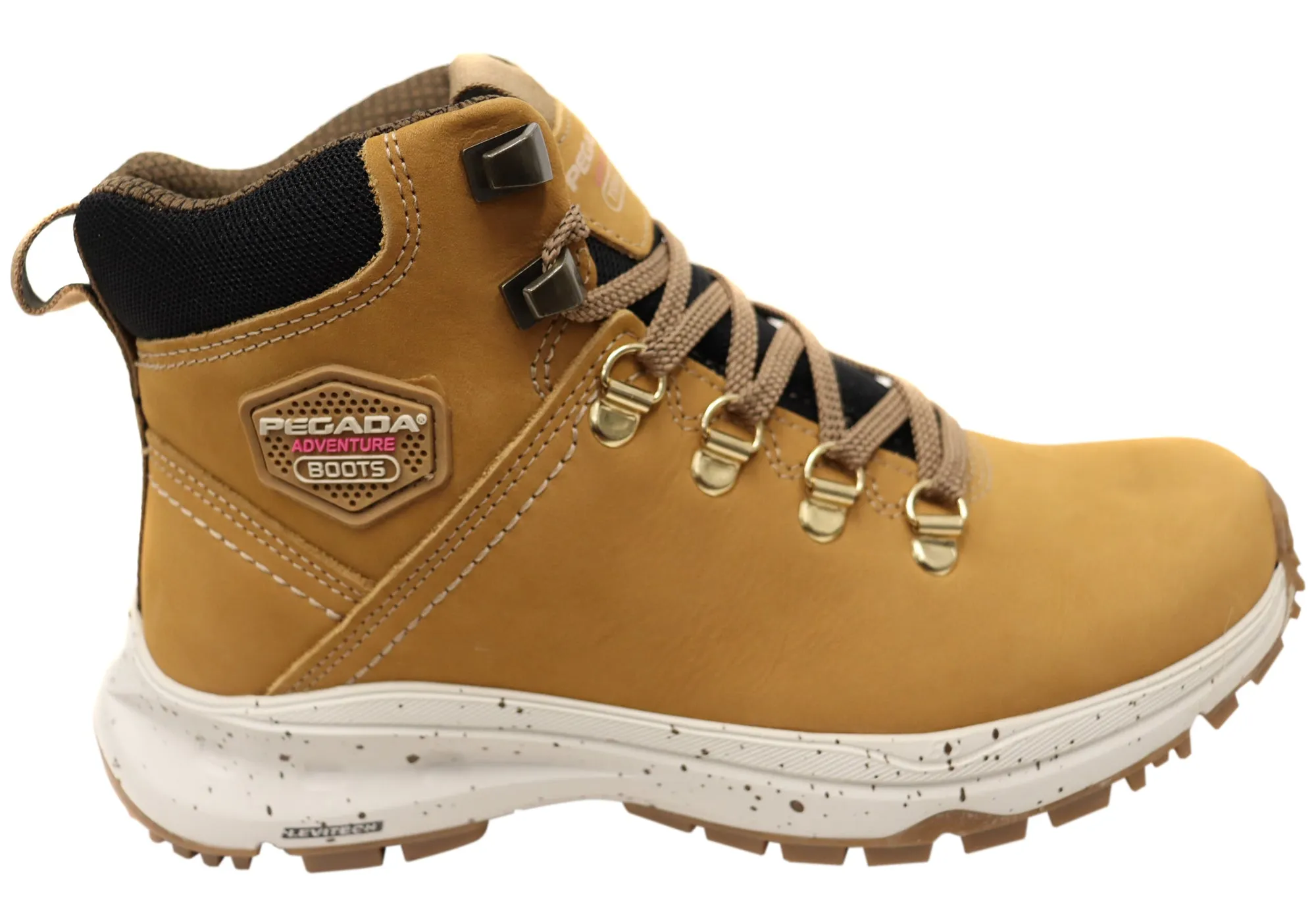 Non Marking Outsole Pegada Everess Womens Brazilian Comfortable Leather Lace Up Boots