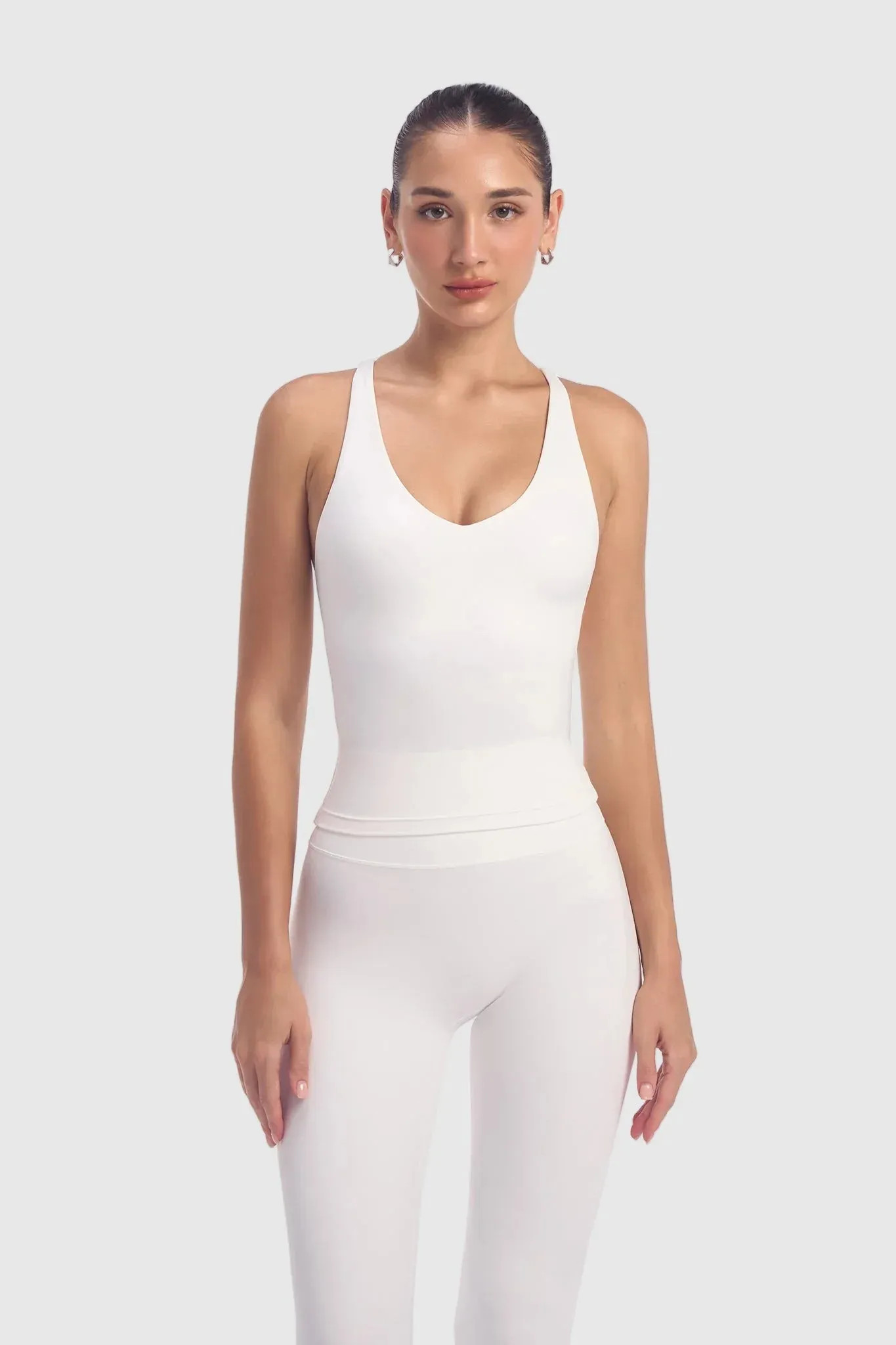 Evo Align Cross Tank - Off White Quick Wear