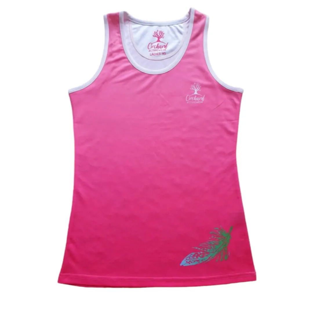 Concealable Low Bulk Design Orchard Activewear Women's Vest - Feathers