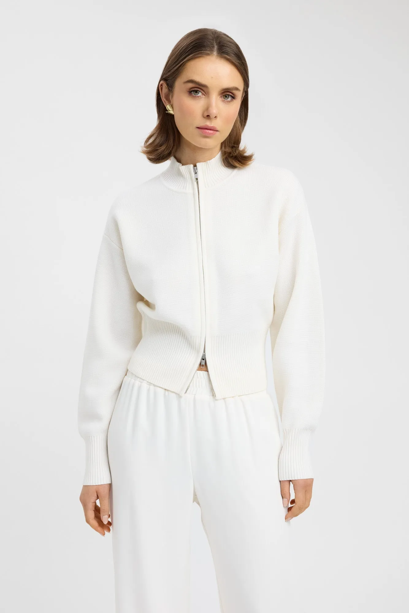 Relax Daily Stretch Recovery Yarn Dalton Zip Cardigan