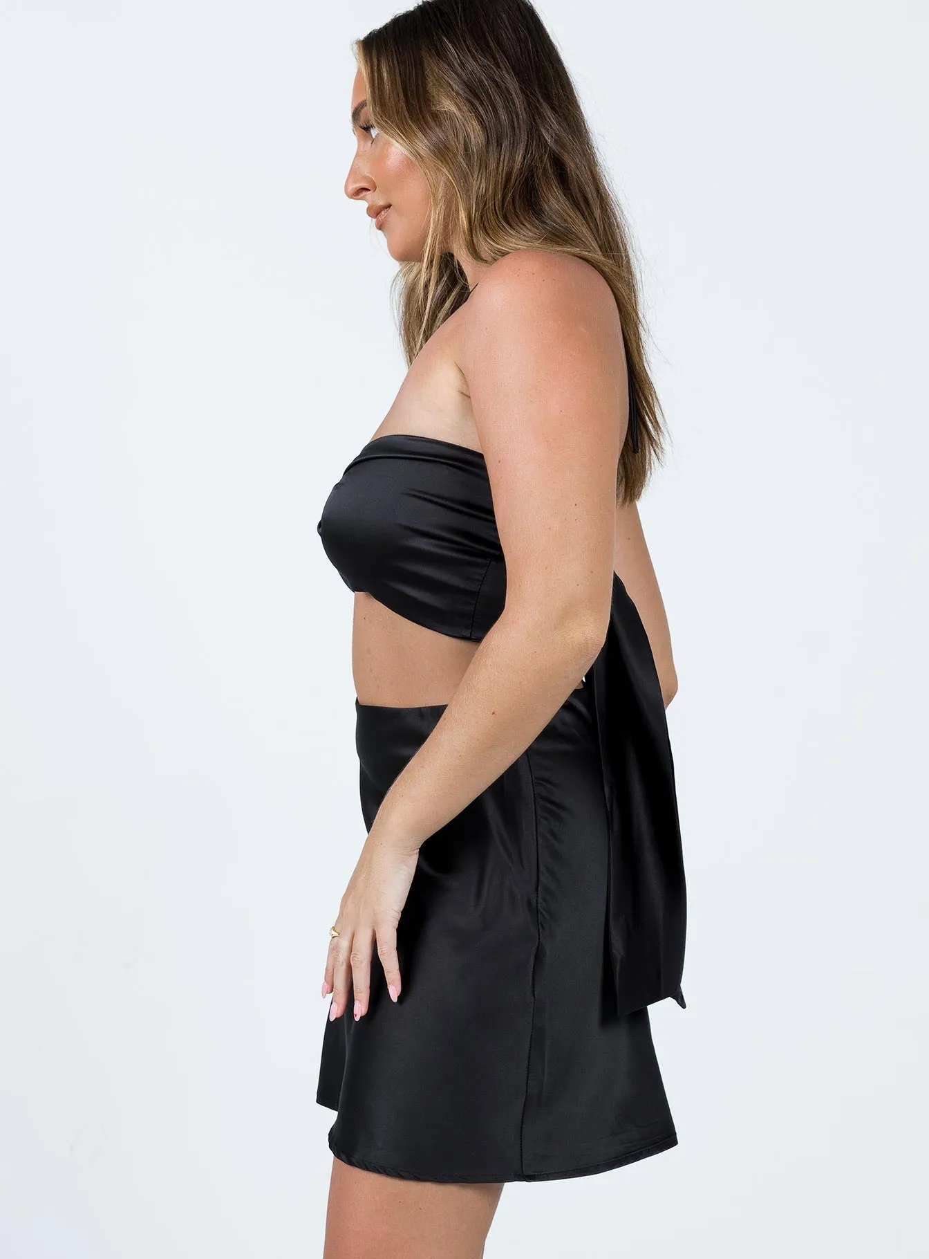 Ventilated Panels Quilted Texture Marianna Set Black