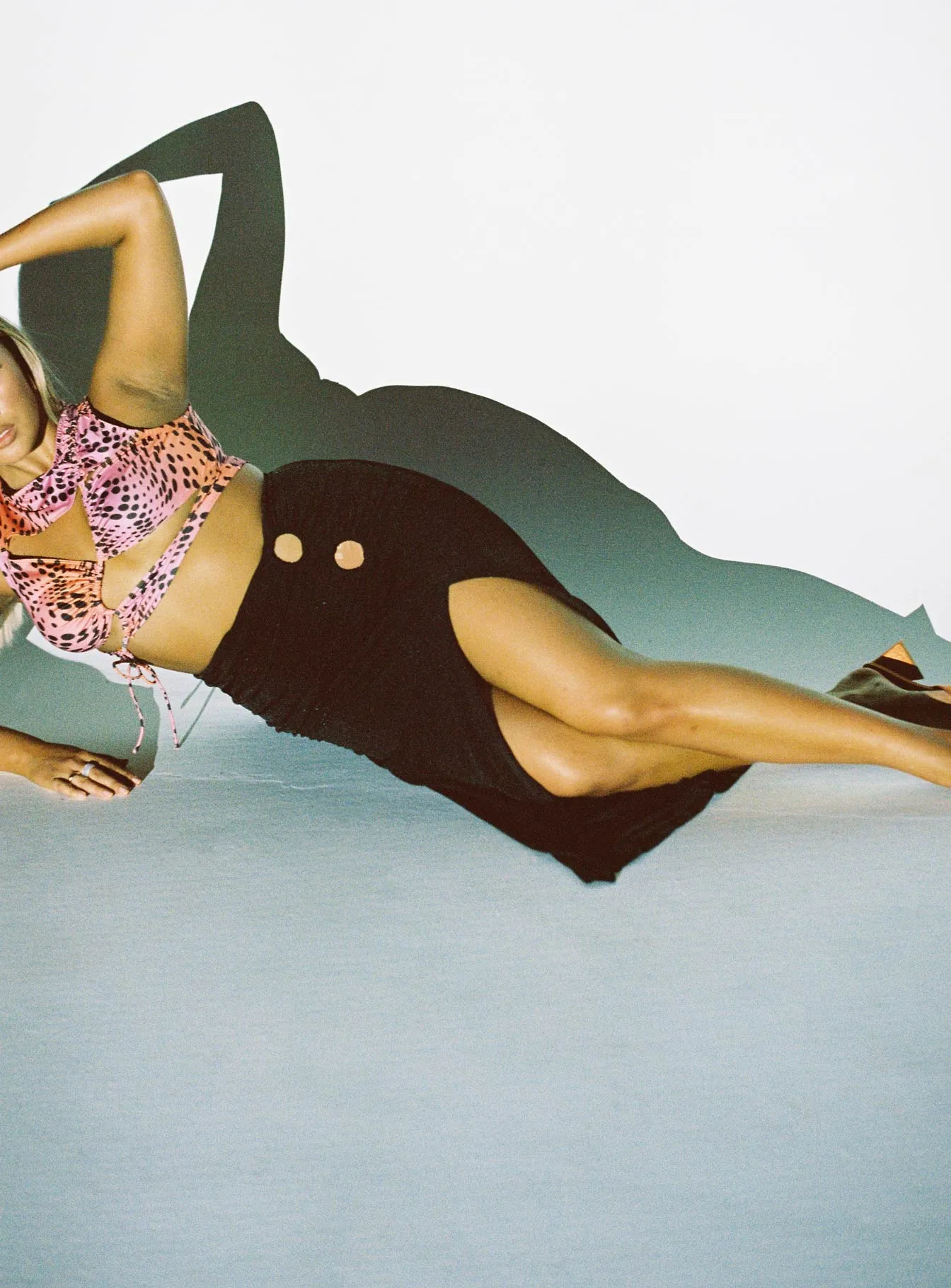 Multi Purpose Fabric Dreamer Midi Skirt Black