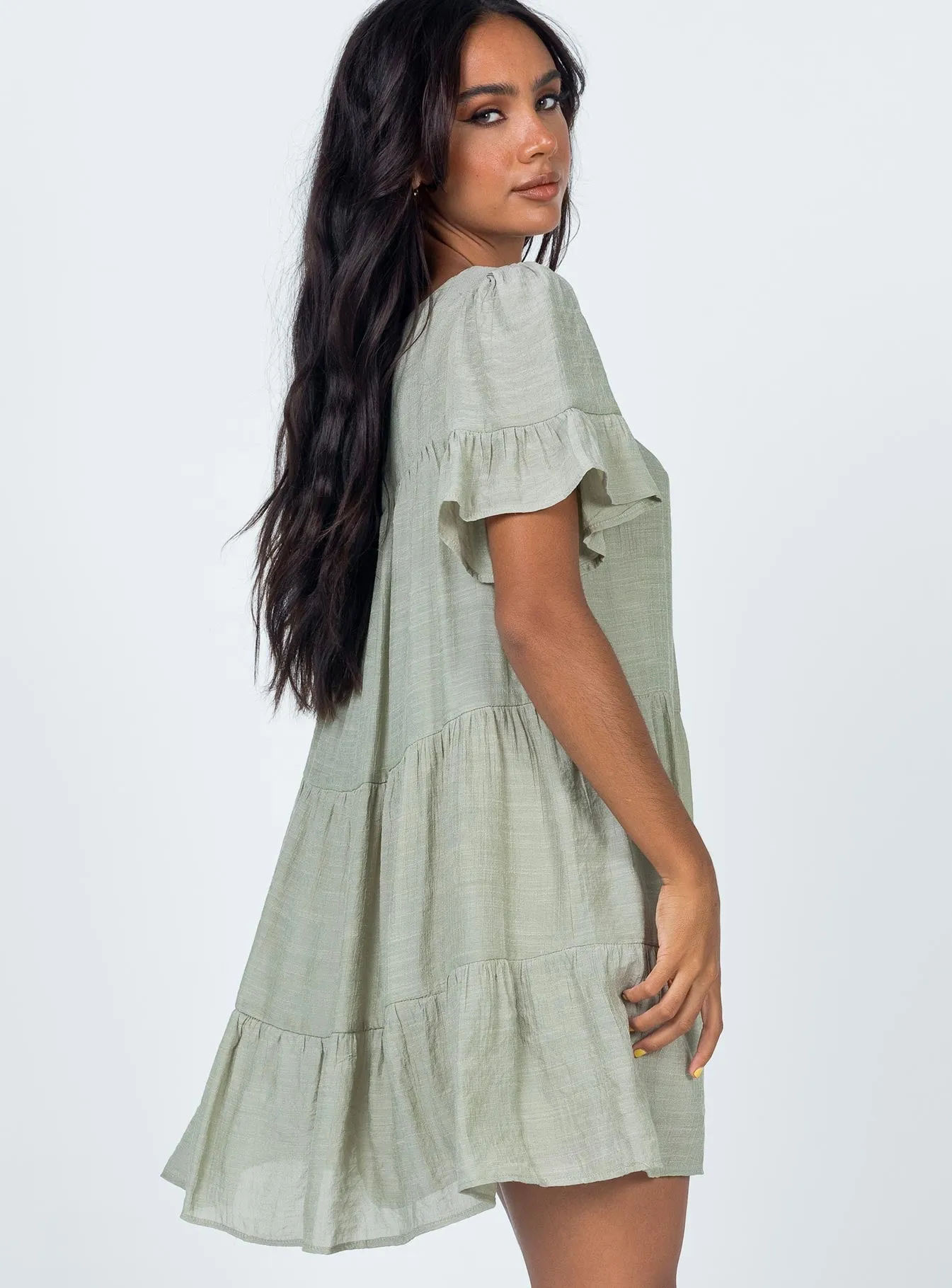 Urban Touch Miami Mini Dress Sage