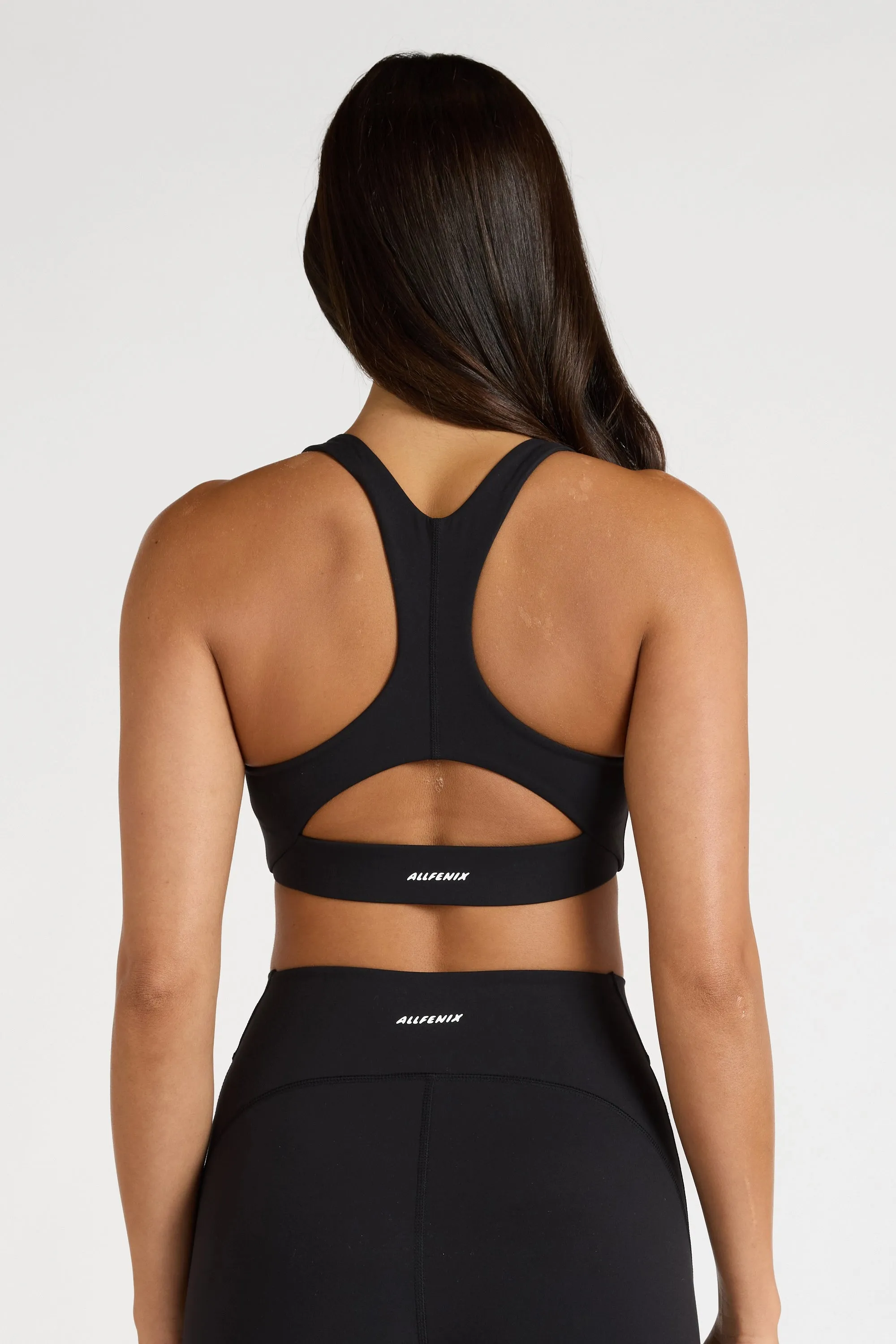 EcoSculpt Racer Sports Bra Strapless seams Blind stitching seams