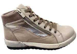 Cabello Comfort EG1573 Womens Comfortable Leather European Ankle Boots Thermal Core Snowy Path