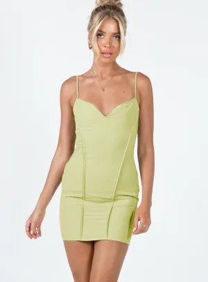 Perfect Design All About Love Mini Dress Green