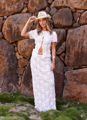 Effortlessly Top - Ivory Urban Style Trend Feminine Fit